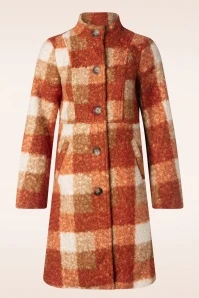 Amber Coat In Sand And Orange