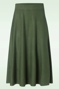 Knit Dream Skirt In Forest Green