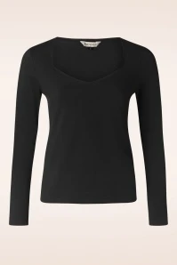 San Sweetheart Top In Black