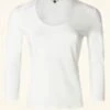 Scoop Neck Top In Off White -Past Perfect Style 245870 Banned 47475 Top Round Neck White 08162023 403W category