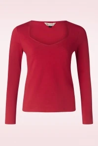 San Sweetheart Top In Red