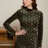 King Louie Heloisa Jubilee Tunic Top In Pine Green -Past Perfect Style 246040 King Louie 46995 Top Tunic Heloisa Jubilee Pine Green 020L category