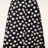 Vixen Paige Polkadot Skirt In Black -Past Perfect Style 246102 voodoo vixen 47942 Button Front Big Polka Dot Skirt 20230605 500W category