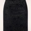 Vixen Floral Web Flocked Pencil Skirt In Black -Past Perfect Style 246156 Vixen 47941 spiderweb Black Web Flocked Pencil skirt black 230606 403W category