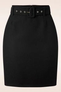 Vixen Talia Textured Skirt In Black
