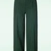 Vixen Page Pinstripe Trouser In Green