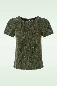 Traffic People Disco Hangover Top In Green