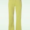Blutsgeschwister Yes, We Flare Trousers In Budgie Yellow -Past Perfect Style 246633 Blutsgeschwister 47535Trousers Flare Budgie Yellow 08252023 405W category