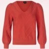 Cecilia Pullover In Chilli -Past Perfect Style 246649 K Design 47117 Sweater Kable Orange 08302023 402W category
