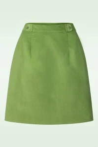 Melanie Corduroy Skirt In Lime