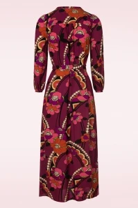 King Louie Stella Lovechild Maxi Dress In Cabernet Red 6 King Louie Stella Lovechild Maxi Dress In Cabernet Red - Image 4