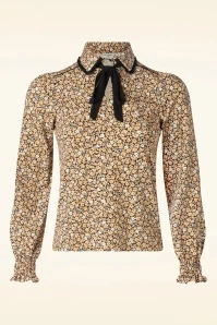 Golden Flower Blouse In Yellow