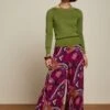 King Louie Palazzo Lovechild Pants In Cabernet Red 1 King Louie Palazzo Lovechild Pants In Cabernet Red -Past Perfect Style 246998 King Louie 46947 Pants Palazzo Lovechild Cabernet Red 020L category