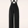 Vixen Sofia Suspender Trousers In Black