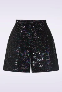 Chaud Glitter Shorts In Green And Purple 4 Chaud Glitter Shorts In Green And Purple - Image 2