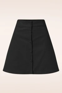 Sundown Corduroy Skirt In Black