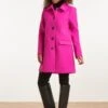 Rosie Coat In Fuchsia -Past Perfect Style 247361 Smashed Lemon 47801 Coat Long Pink 020LW category