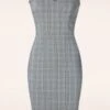 Back To Business Pencil Dress In Grey -Past Perfect Style 247571 Banned 47406 Dress Pencil Grey 230911 004W category
