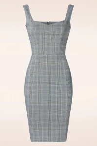 Back To Business Pencil Dress In Grey