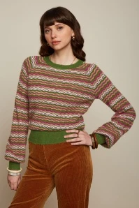 King Louie Raglan Twitty Sweater In Olive Green