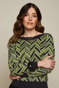 King Louie Audrey Hollis Top In Posey Green