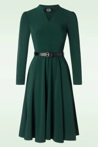 Emerald Swing Dress In Green