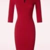 Nova Pencil Dress In Red