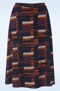 King Louie Juno Clark Skirt In Streeple Blue