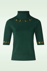 Heritage Scandi Jumper In Green