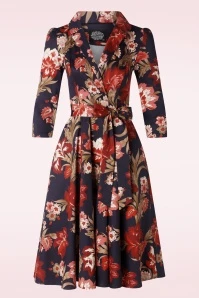 Lydia Swing Dress In Blue