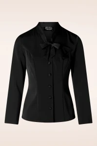 Topvintage Exclusive ~ Belinda Blouse In Black