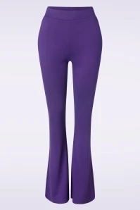 Punta Flared Pants In Purple