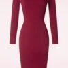 Renée Pencil Dress In Wine -Past Perfect Style 248159 Vintage Chic 48294 Dress Pencil Wine Red 09192023 003W category