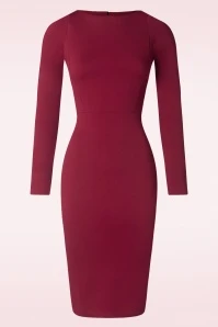 Renée Pencil Dress In Wine