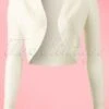 50s Jean Knitted Bolero In Ivory